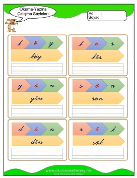 ö sesi Çalışma Sayfaları